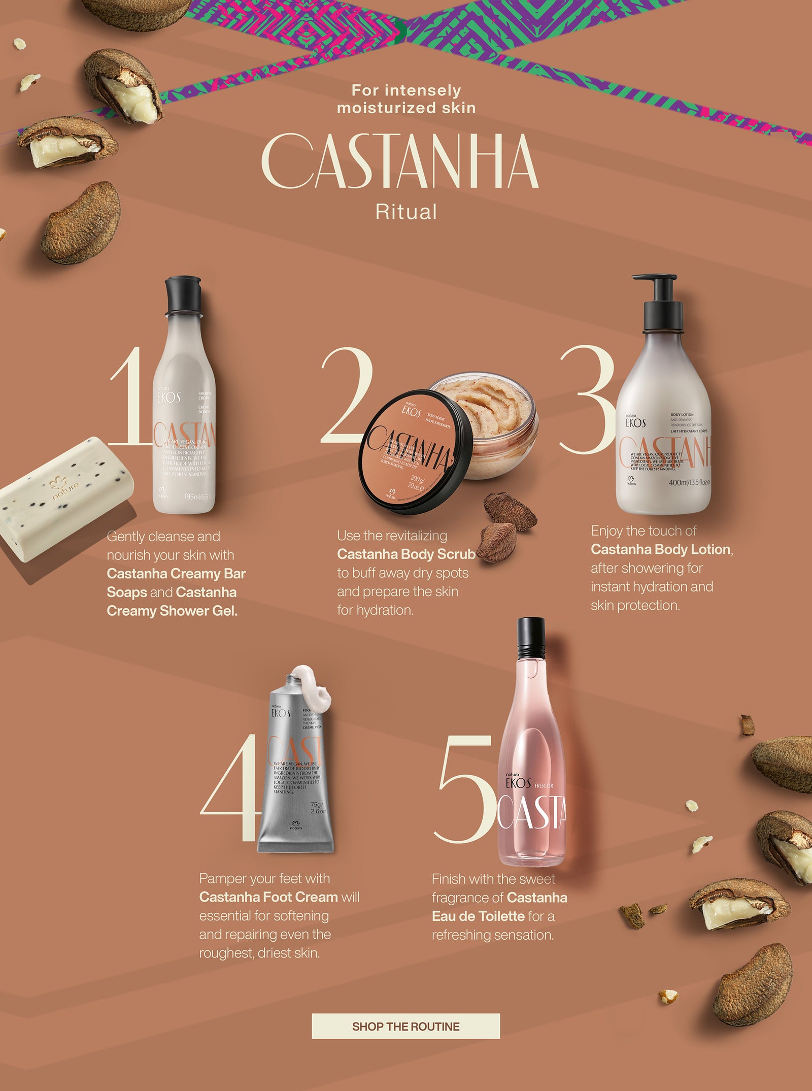 For intensely moisturized skin - Castanha Ritual