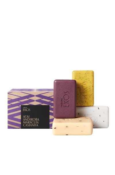 Ekos Exfoliating Bar Soap Set - Açaí, Andiroba, Maracujá & Castanha_thumbnail